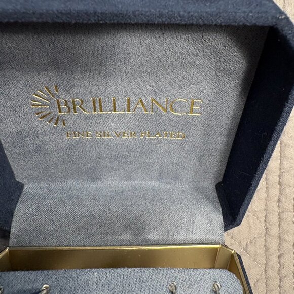 Brilliance Silver Plate Earrings Braided & Filigree Hoop Earring 2-Pair Set NWT - Picture 4 of 7